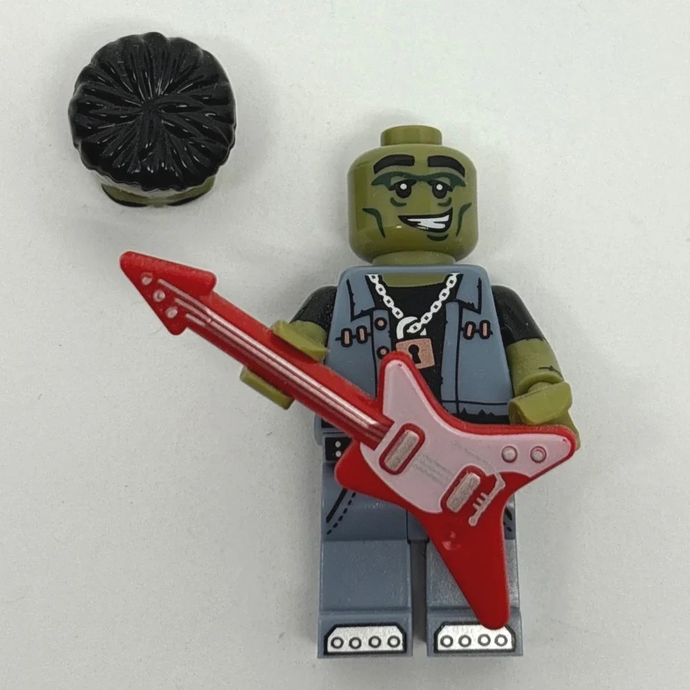 LEGO Monster Rocker Frankenstein Guitar Series 14 Minifigure 71010 Halloween